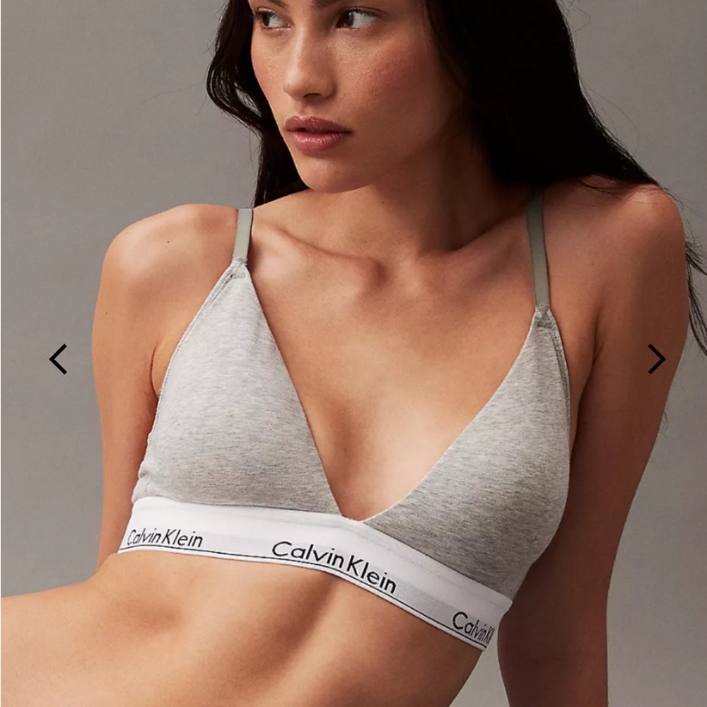 Calvin Klein Heather Gray Bralette